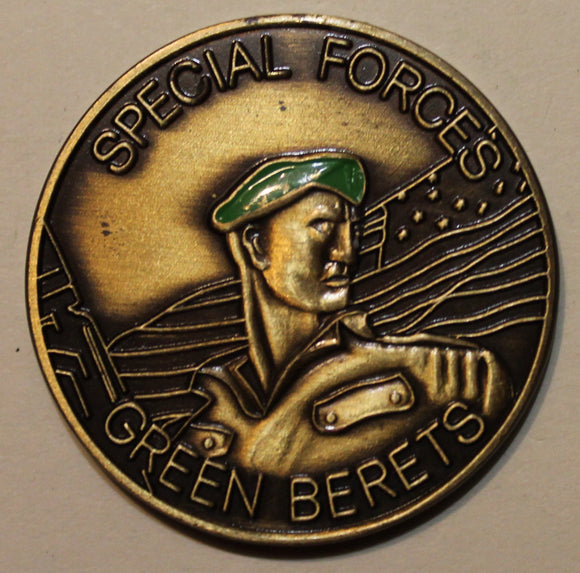 Special Forces Green Beret De Oppresso Liber Army Challenge Coin
