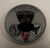 Naval Special Warfare SEAL Team 1 / One Troop 2 / Two (3-Platoon D, E, & F) Navy Challenge Coin