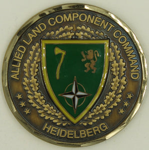 Lt. General Karl-Heinz Lather Allied Land Component Heidelberg Challenge Coin