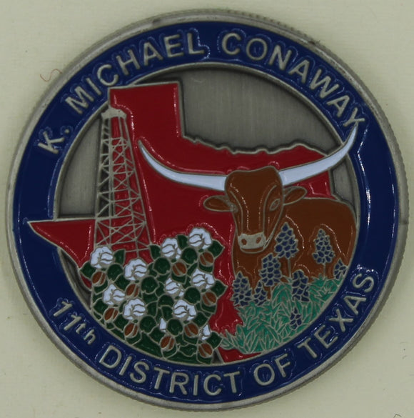 Representative 11th District of Texas K Michael Conway Challenge Coin
