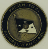 Admiral Vern Clark Chief of Naval Operations 2000-2005 Challenge Coin