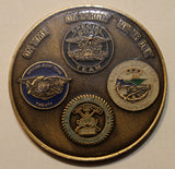 Naval Special Warfare Group 4 / Four SEAL Navy Challenge Coin