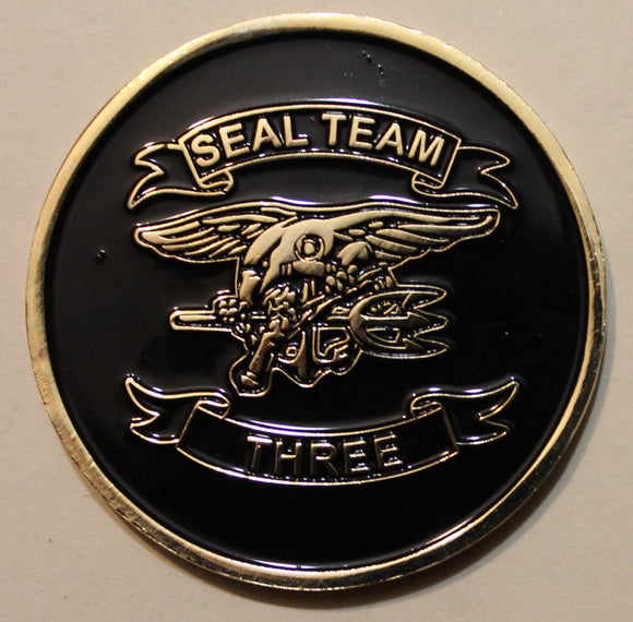 SEAL Team 3 / Three Ser #0438 Chief's Mess Navy Challenge Coin