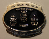 SEAL Team 3 / Three Ser #086 Oval Shaped Chief's Mess Navy Challenge Coin