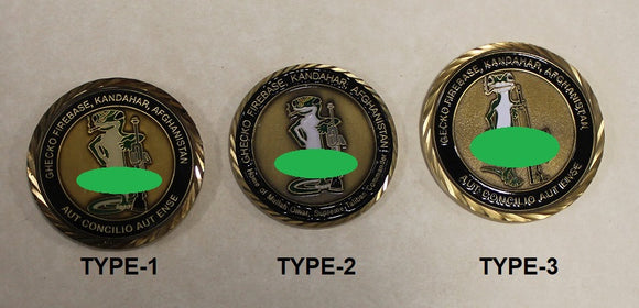 INFORMATION: Central Intelligence Agency CIA Gecko Firebase Kandahar Military Challenge Coin