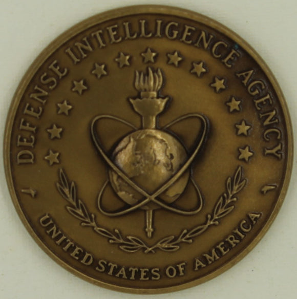 thumbnail interactive-video image 1 of Defense Intelligence Agency Special Agent Sticker – Gold Foil Car Decal – Orange 1 of 2