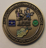 Allied Counter Intelligence ACCI NATO ISAF Kandahar Afghanistan Field Office Challenge Coin