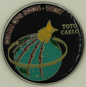Aerospace Data Facility Southwest ADF-SW Commander Comm Ops Sq Challenge Coin