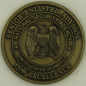 National Security Agency NSA Senior Enlisted Challenge Coin
