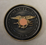 Naval Special Warfare SEAL Team 10 Chiefs Mess Serial #'d Navy Challenge Coin