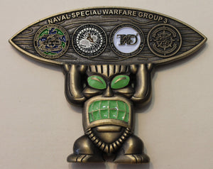 Naval Special Warfare Group 3 / Three Tiki Navy Challenge Coin