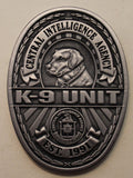 Central Intelligence Agency CIA K-9 / K9 / Working Dog Special Services Branch Oval Challenge Coin