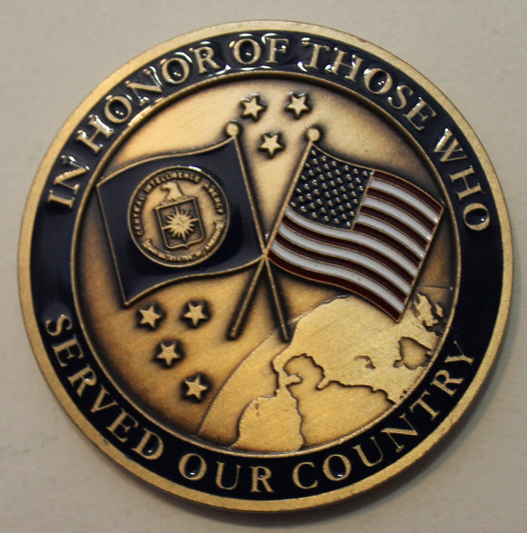 Central Intelligence Agency CIA In Honor Those Who Served Our Country Challenge Coin