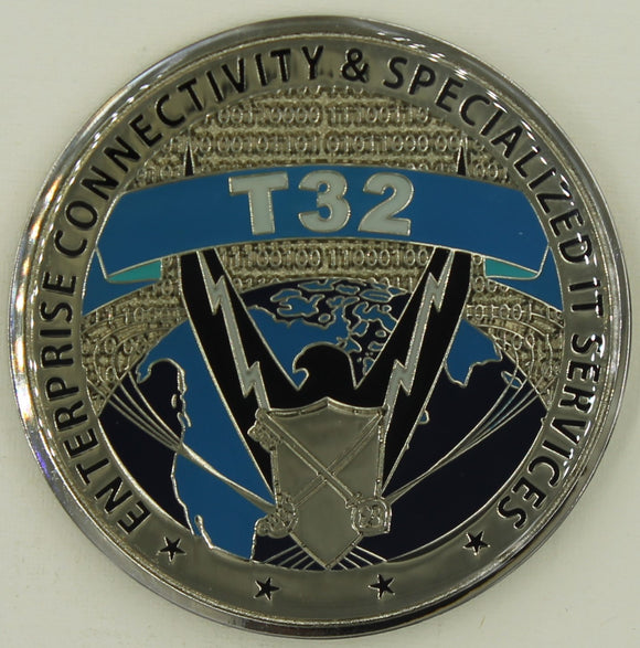 National Security Agency NSA Enterprise Connectivity & Specialized IT Securities T32 Challenge Coin