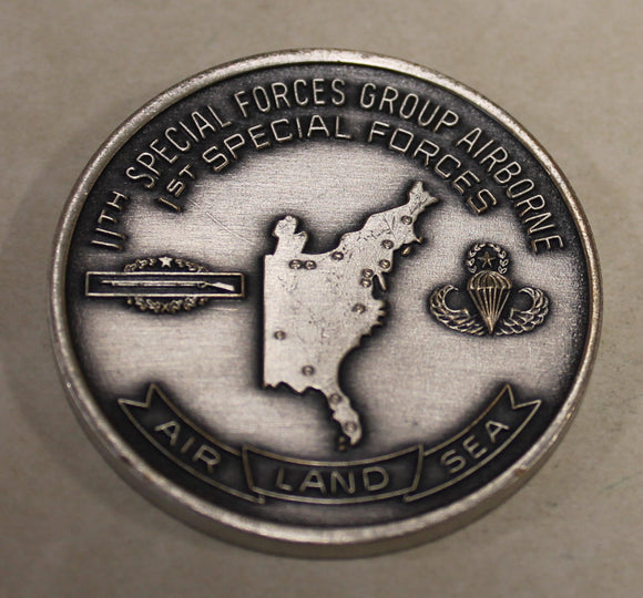 11th Special Forces Group (Airborne) 1st Special Forces 1980 Army Challenge Coin