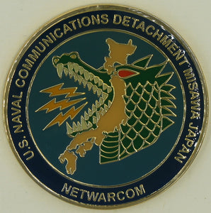 Naval Communications DET Misawa Japan LNSC NETWARCOM Challenge Coin