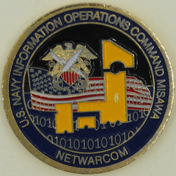 Navy Information Operations Command Misawa NETWARCOM Chiefs Mess Challenge Coin