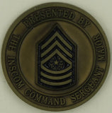 Intelligence & Security Command INSCOM Command Sergeant Major Challenge Coin