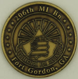 206th Military Intelligence Battalion Ft. Gordon Georgia Challenge Coin