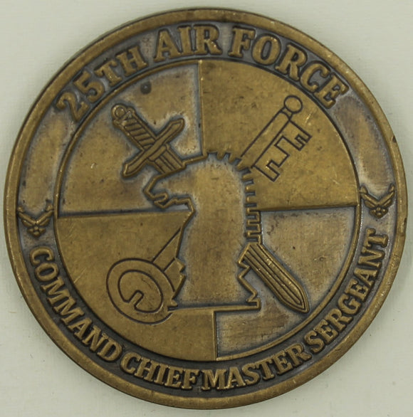 25th Air Force Intelligence Command Chief Challenge Coin