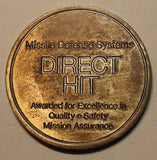 Missile Defense System Direct Hit Award for Excellence Challenge Coin