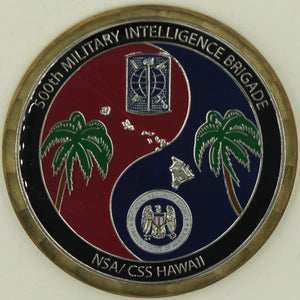 Kunia Regional SIGINT Ops Center 500th Mil Intel Brigade NSA/CSS Challenge Coin