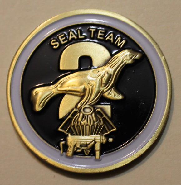 Naval Special Warfare SEAL Team 2 / Two Small Navy Challenge Coin