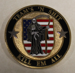 SEAL Grim Reaper Sniper Team's 'N Sh!t Kill Em All Navy Challenge Coin / Type-2