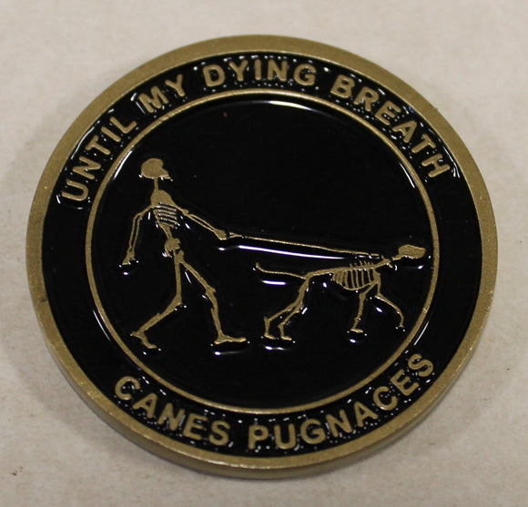 Naval Special Warfare Group DEVGRU SEAL Team 6 / Six K9 War Dog Challenge Coin