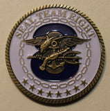 Naval Special Warfare SEAL Team 8 / Eight Fortuen Favors The Bold Navy Challenge Coin