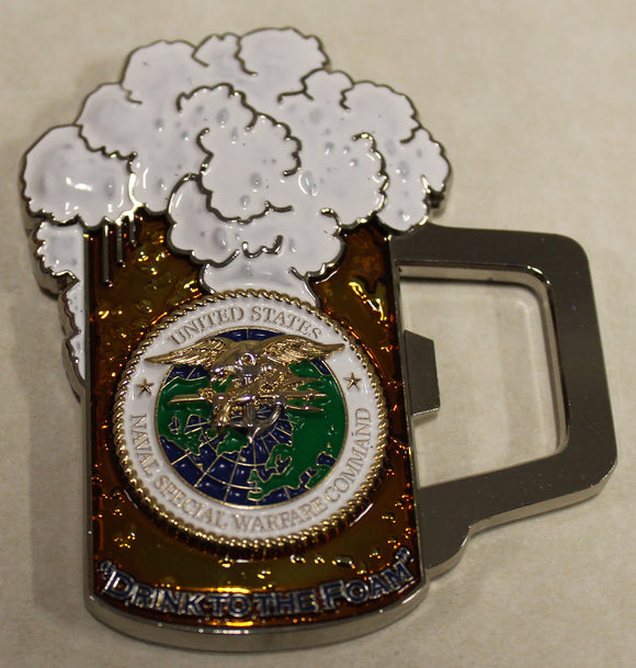 Naval Special Warfare Command SEALs Beer Mug Chiefs Mess Navy Challenge Coin