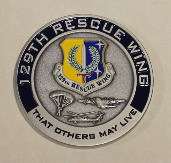129th Rescue That Others May Live Wing Vice Command Air Force Challenge Coin