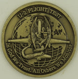 Dragon Lady U-2 / U2 Spy Plane Flight Test DET-2 AF Plant 42 Palmdale, CA Challenge Coin