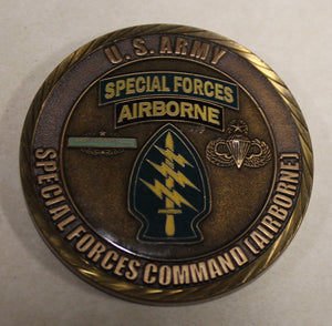 Special Forces Command Command Sergeant Major Army Challenge Coin