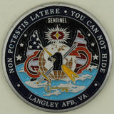 Intelligence Surveillance Sentinel Langley AFB, VA Top-3 Challenge Coin