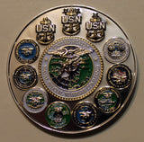 Naval Special Warfare Command John F Kennedy Serial #163 SEALs Navy Challenge Coin