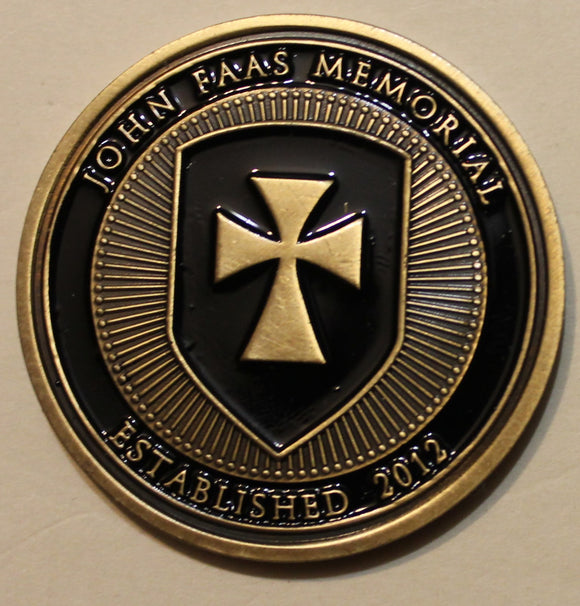 Extortion 17, Afghanistan Navy SEAL Chief John Faas SEAL Team 6 / DEVGRU Gold Squadron Memorial Challenge Coin