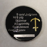 Intelligence Support Activity ISA Task Force Orange Tier-1 SEND ME Challenge Coin / Gold Sword & Chain Version