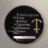 Intelligence Support Activity ISA Task Force Orange Tier-1 SEND ME Challenge Coin / Gold Sword & Chain Version