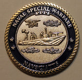 Naval Special Warfare NAVSCIATTS Naval Small Craft Instruction & Technical Training School / SEALs Challenge Coin
