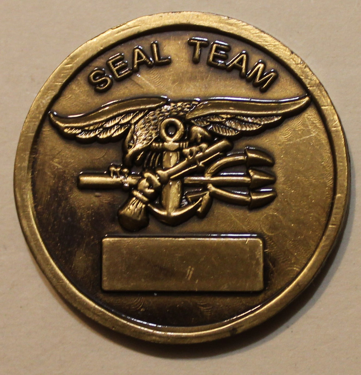 Navy SEAL Team, The Only Easy Day Was Yesterday Bronze Challenge Coin ...