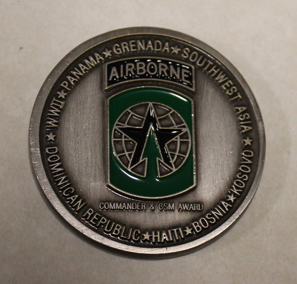 503rd Military Police MP Airborne Battalion Commander / CSM Army Challenge Coin