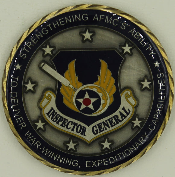 Inspector General IG Air Force Material Command Challenge Coin