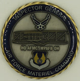 Inspector General IG Air Force Material Command Challenge Coin