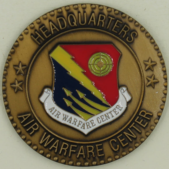 Headquarters Air Warfare Center Air Force Challenge Coin