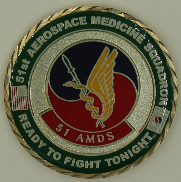 51st Aerospace Medicine Squadron AMDS Air Force Challenge Coin