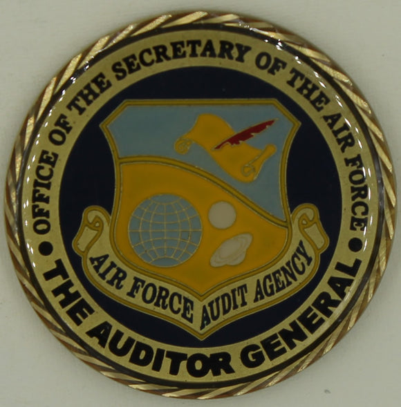 Secretary of the Air Force The Auditor General Challenge Coin