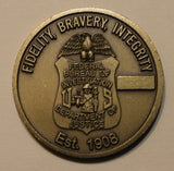 Federal Bureau of Investigations Establish 1908, DOJ Challenge Coin created