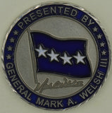 Commander US Air Forces In Europe Gen. Mark A. Welsh III Challenge Coin