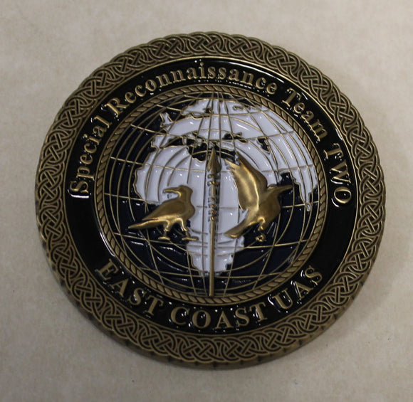Navy SEAL Special Reconnaissance Team 2 / Two SRT-2 Ravens Unmanned Ariel Systems UAS Challenge Coin